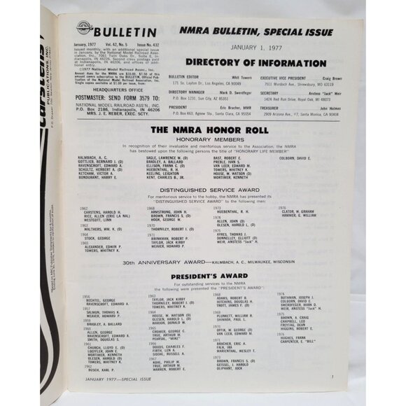 January 1977 NMRA Bulletin Special Issue Directory Of Information - Picture 3 of 9